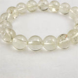 H&E社 ゴールデン アゼツライト（AZOZEO) 12mm玉ブレスレット 証明書付 41.5g (ID:89014)