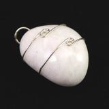 H&E社 ニュージーランドホワイトアゼツライト (AZOZEO) タンブル ペンダント 10.4g　 (ID:89219)