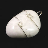 H&E社 ニュージーランドホワイトアゼツライト (AZOZEO) タンブル ペンダント 10.4g　 (ID:89219)