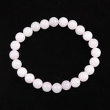 ミャンマー産 ラベンダー 翡翠  ヒスイ 7.5mm玉ブレスレット 19.5g (ID:89266)