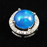 プレシャスオパール 7.5mm コイン ペンダントトップ type.B (ID:89280)