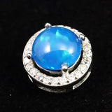 プレシャスオパール 7.5mm コイン ペンダントトップ type.B (ID:89280)