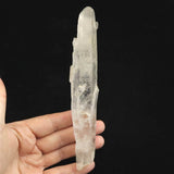 高千穂天岩戸水晶 AAA 162mm原石 貫入 レコードキーパー ディレクトリーカード付 142.0g (ID:89287)