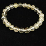 H&E社 ゴールデン アゼツライト（AZOZEO) 8mm玉ブレスレット 証明書付 18.0g (ID:89468)