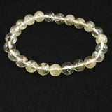 H&E社 ゴールデン アゼツライト（AZOZEO) 8mm玉ブレスレット 証明書付 18.0g (ID:89468)