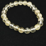 H&E社 ゴールデン アゼツライト（AZOZEO) 8mm玉ブレスレット 証明書付 18.0g (ID:89468)
