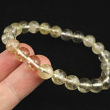 H&E社 ゴールデン アゼツライト（AZOZEO) 8mm玉ブレスレット 証明書付 18.0g (ID:89468)