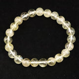 H&E社 ゴールデン アゼツライト（AZOZEO) 8mm玉ブレスレット 証明書付 18.0g (ID:89468)