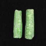 グリーン トレモライト　原石 2個セット 2.8ｇ (ID:89532)