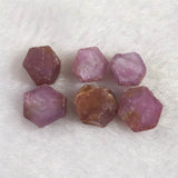 パキスタン産 ルビー 結晶 原石 蛍光 6個セット　3.5ｇ (ID:89678)