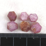 パキスタン産 ルビー 結晶 原石 蛍光 6個セット　3.5ｇ (ID:89678)