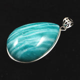 ロシア産 アマゾナイト 33mmティアドロップ ペンダントトップ 15.4g (ID:89784)