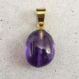 アメジスト ウルグアイ産 タンブル ペンダントトップ 1.11g (ID:89891)