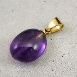 アメジスト ウルグアイ産 タンブル ペンダントトップ 1.11g (ID:89891)