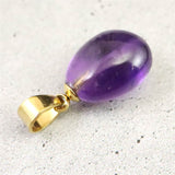 アメジスト ウルグアイ産 タンブル ペンダントトップ 1.11g (ID:89891)