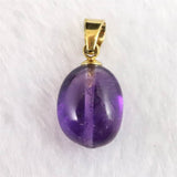 アメジスト ウルグアイ産 タンブル ペンダントトップ 1.11g (ID:89891)