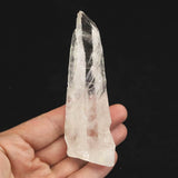 高千穂天岩戸水晶 AAA 105mm原石 レコードキーパー ディレクトリーカード付 70.3g (ID:89914)