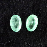 宝石質エメラルドAAA ルース ファセットカット 2個セット 1.05ct (ID:90083)