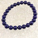ラピスラズリ 4Aグレード 7mm玉ブレスレット 13.4g (ID:90106)