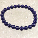 ラピスラズリ 4Aグレード 7mm玉ブレスレット 13.4g (ID:90106)