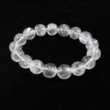 マダガスカル産 エンジェルラダークォーツ  11.5mm玉ブレスレット 36.6ｇ (ID:90170)