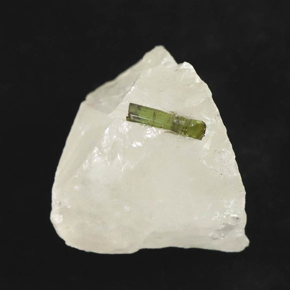 グリーントルマリン入り水晶 原石 52.7g (ID:90215)