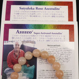 H&E社 サチャロカローズ アゼツライト（AZOZEO) 10mm玉ブレスレット 証明書付 28.4g (ID:90245)