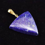 ラピスラズリ 24mmトライアングル ペンダントトップ 6.1g (ID:90261)