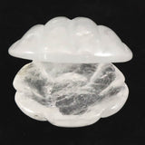 ブラジル産水晶　68mm 貝殻モチーフ 彫刻置物 161g (ID:90393)