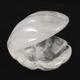 ブラジル産水晶　68mm 貝殻モチーフ 彫刻置物 161g (ID:90393)