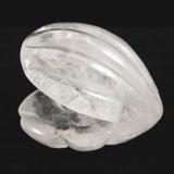 ブラジル産水晶　68mm 貝殻モチーフ 彫刻置物 161g (ID:90393)
