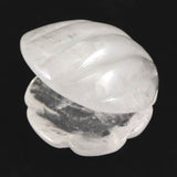 ブラジル産水晶　68mm 貝殻モチーフ 彫刻置物 161g (ID:90393)