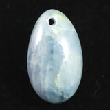 糸魚川翡翠  青 入コン沢産 19mmタンブル ルース ディレクトリカード付 2.9g (ID:90693)