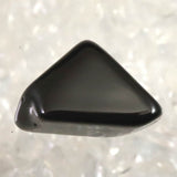 隠岐の島 黒曜石 12mm原石 磨き  ディレクトリカード付 2.0g (ID:90788)