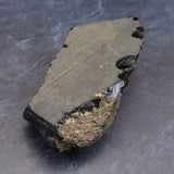 隠岐の島 黒曜石 100mm原石 ディレクトリカード付 161.9g (ID:90873)