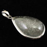 リビアンデザートグラス 23mmペアシェイプ ペンダントトップ 4.8g  (ID:90876)