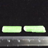 グリーン トレモライト　原石 2個セット 2.4ｇ (ID:91013)