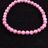 天然ルビー 128面カット  AA+  6mm玉 ブレスレット 12.5g　 (ID:91099)