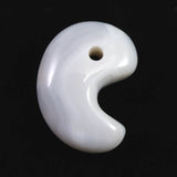 北海道 花石メノウ 瑪瑙 30mm勾玉 ディレクトリカード付 10.3g (ID:91158)