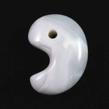 北海道 花石メノウ 瑪瑙 30mm勾玉 ディレクトリカード付 10.3g (ID:91158)