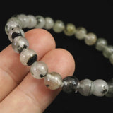 ブラジル産 フェナカイト AAAA　7.1mm玉ブレスレット 鑑別書付 15.10g  (ID:91390)