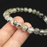 ブラジル産 フェナカイト AAAA　7.1mm玉ブレスレット 鑑別書付 15.10g  (ID:91390)