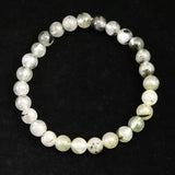 ブラジル産 フェナカイト AAAA　7.1mm玉ブレスレット 鑑別書付 15.10g  (ID:91390)