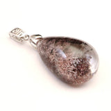 庭園水晶 ガーデンクォーツ　27x18mm　ドロップ ペンダントトップ 8.6g (ID:91418)