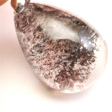 庭園水晶 ガーデンクォーツ　27x18mm　ドロップ ペンダントトップ 8.6g (ID:91418)