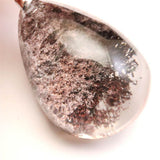 庭園水晶 ガーデンクォーツ　27x18mm　ドロップ ペンダントトップ 8.6g (ID:91418)