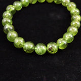 ペリドット 橄欖石  8mm玉ブレスレット 4Aグレード 22.1g (ID:91487)
