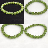 ペリドット 橄欖石  8mm玉ブレスレット 4Aグレード 22.1g (ID:91487)