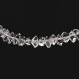 米国NY州産 ハーキマーダイヤモンド 結晶 ビーズ　1連 type.C (ID:91535)