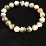 インドネシア産 イジェン水晶　10mm玉ブレスレット 証明書付 28.4ｇ (ID:91551)